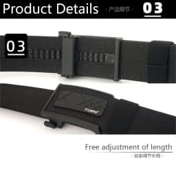 TUSHI Brand Double Layered Thickened Tactical Belt Men's Outdoor Nylon 3.8 Wide Automatic Buckle Belt Sports