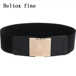 Women's Elastic Wide Waistband Fashion Stretch Waist Girdle Dress Adornment