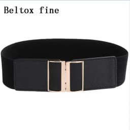 Women's Elastic Wide Waistband Fashion Stretch Waist Girdle Dress Adornment