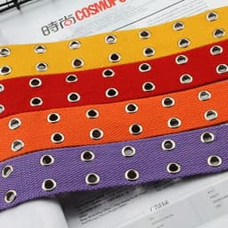 New Design Harajuku Wide Waistband Canvas Web Double Grommet Hole Buckle Belt Female Male Waist Strap Belts for Women Men Jeans