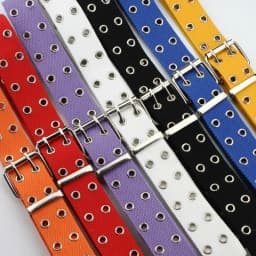 New Design Harajuku Wide Waistband Canvas Web Double Grommet Hole Buckle Belt Female Male Waist Strap Belts for Women Men Jeans