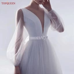 TOPQUEEN S407-B Women Elastic Belts for Party Dress Gown Silver Rhinestone Girdle Female Shiny Waistband Fashion Daily Luxurious