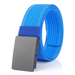VATLTY New Men's Black Belt Hard Alloy Silver Buckle Tactical Military Belt Sturdy Nylon Jeans Waistband Girdles for Male