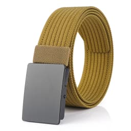 VATLTY New Men's Black Belt Hard Alloy Silver Buckle Tactical Military Belt Sturdy Nylon Jeans Waistband Girdles for Male