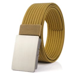 VATLTY New Men's Black Belt Hard Alloy Silver Buckle Tactical Military Belt Sturdy Nylon Jeans Waistband Girdles for Male