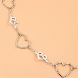 Heart Love Sliver Metal Waist Chain Women Thin Belt Y2K Aesthetic Kpop Egirl Slim Body Strap For Dress Decor Girl Gothic Girdle