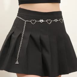 Heart Love Sliver Metal Waist Chain Women Thin Belt Y2K Aesthetic Kpop Egirl Slim Body Strap For Dress Decor Girl Gothic Girdle