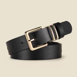Fashion Alloy Pin Buckle Belt Personalized Women's Square Buckle PU Belt Simple Women's Matching Windbreaker Skirt