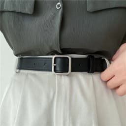 2026 New Korean Fashion Wild Belt Chic Students Casual Retro Simple Square Buckle Belt Trouser Belt Men and Women