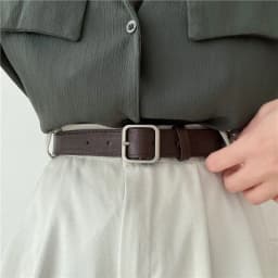 2026 New Korean Fashion Wild Belt Chic Students Casual Retro Simple Square Buckle Belt Trouser Belt Men and Women