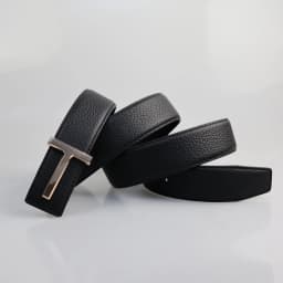 High Quality Designer Belts Men Fashion T Letter Luxury Famous Genuine Leather Belt Jeans Formal Cowskin Black Waist Strap 3.8cm
