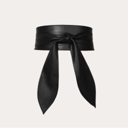 Fashion Knot Tie Waistband Black PU Leather Women Wide Belt For Coat Dress Decorative Girdles Strap Without Holes Female Belts
