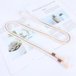 Fashion Women Braided Belts Rope for Dresses Tassel Waist Belt Female Twist Weaving Knot Belt Cotton String