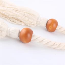 Retro Artistic Waistband Rope Belts For Women Woven Weaving Tassels Waist Strap Cotton Thread Long Knotted  Accessories