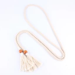Retro Artistic Waistband Rope Belts For Women Woven Weaving Tassels Waist Strap Cotton Thread Long Knotted  Accessories