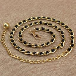 Women Fashion Imitation Pearl Waist Chain Female Olivet Thin Belts Women Waistband Strap Dress Accessories