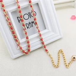 Women Fashion Imitation Pearl Waist Chain Female Olivet Thin Belts Women Waistband Strap Dress Accessories