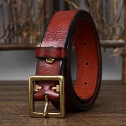 2.8cm Width Retro Women Jeans Belt Genuine Leather Belt Women Ceinture Vintage Brass Belt Buckle Leather Belt For Women Waist