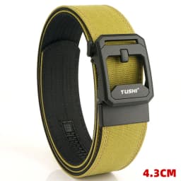 TUSHI New Hard Gun Belt for Men and Women Alloy Automatic Buckle Tactical Outdoor Molle Belt 1100D Nylon Military IPSC Belt Male