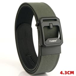TUSHI New Hard Gun Belt for Men and Women Alloy Automatic Buckle Tactical Outdoor Molle Belt 1100D Nylon Military IPSC Belt Male