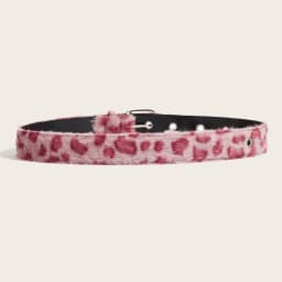 Winter Pink Plush Women's Belt Fashion Trend Y2k Girls Girdle Versatile Jeans Accessories Pu Pin Buckle Waistband hip hop belts