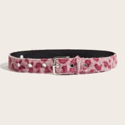 Winter Pink Plush Women's Belt Fashion Trend Y2k Girls Girdle Versatile Jeans Accessories Pu Pin Buckle Waistband hip hop belts