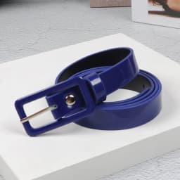 Women Belt Fashion Show Candy Color Thin Casual Versatile Female Students Youth Trouser Around Wide 2cm Red Yellow Blue Black