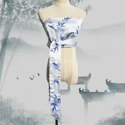 Japanese Style Lace-Up Brocade Corset Belt Jacquard Bustier Wrap for Kimono Shirt Layering Waist Cinching & Women's Accessories