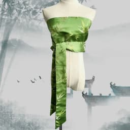 Japanese Style Lace-Up Brocade Corset Belt Jacquard Bustier Wrap for Kimono Shirt Layering Waist Cinching & Women's Accessories
