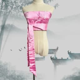 Japanese Style Lace-Up Brocade Corset Belt Jacquard Bustier Wrap for Kimono Shirt Layering Waist Cinching & Women's Accessories