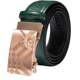 Hi-Tie Men's Orange Brown Belt for Jeans New Yellow Green Blue Leather Jeans Belts Fashion Cowboy Genuine Leather Belt Strap