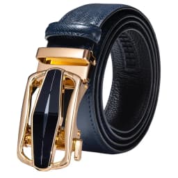 Hi-Tie Men's Orange Brown Belt for Jeans New Yellow Green Blue Leather Jeans Belts Fashion Cowboy Genuine Leather Belt Strap