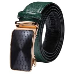 Hi-Tie Men's Orange Brown Belt for Jeans New Yellow Green Blue Leather Jeans Belts Fashion Cowboy Genuine Leather Belt Strap