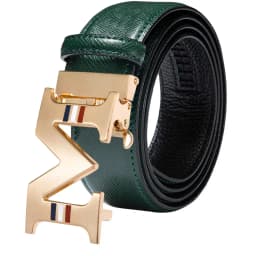 Hi-Tie Men's Orange Brown Belt for Jeans New Yellow Green Blue Leather Jeans Belts Fashion Cowboy Genuine Leather Belt Strap