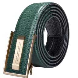 Hi-Tie Men's Orange Brown Belt for Jeans New Yellow Green Blue Leather Jeans Belts Fashion Cowboy Genuine Leather Belt Strap