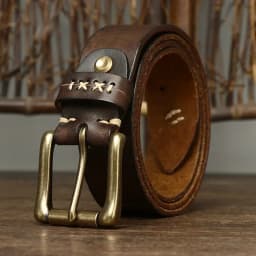 Men High Quality Genuine Leather Belt Luxury Designer Pin Buckle Belts Pure Cowskin Vintage Strap Male Jeans for Man Cowboy