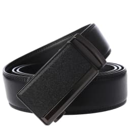 Men's Belts Cowhide High Quality Metal Auto Buckle Gray Business Waist Strap Male Brown Ratchet Belt For Men Leather Straps