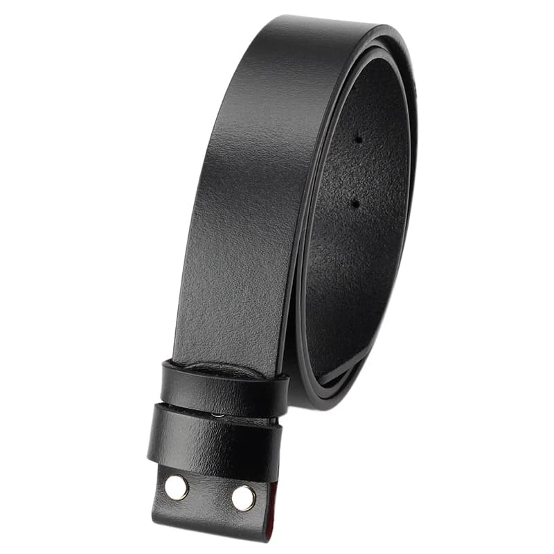No Buckle Belt Genuine Leather Vintage Belt Width 3.7cm