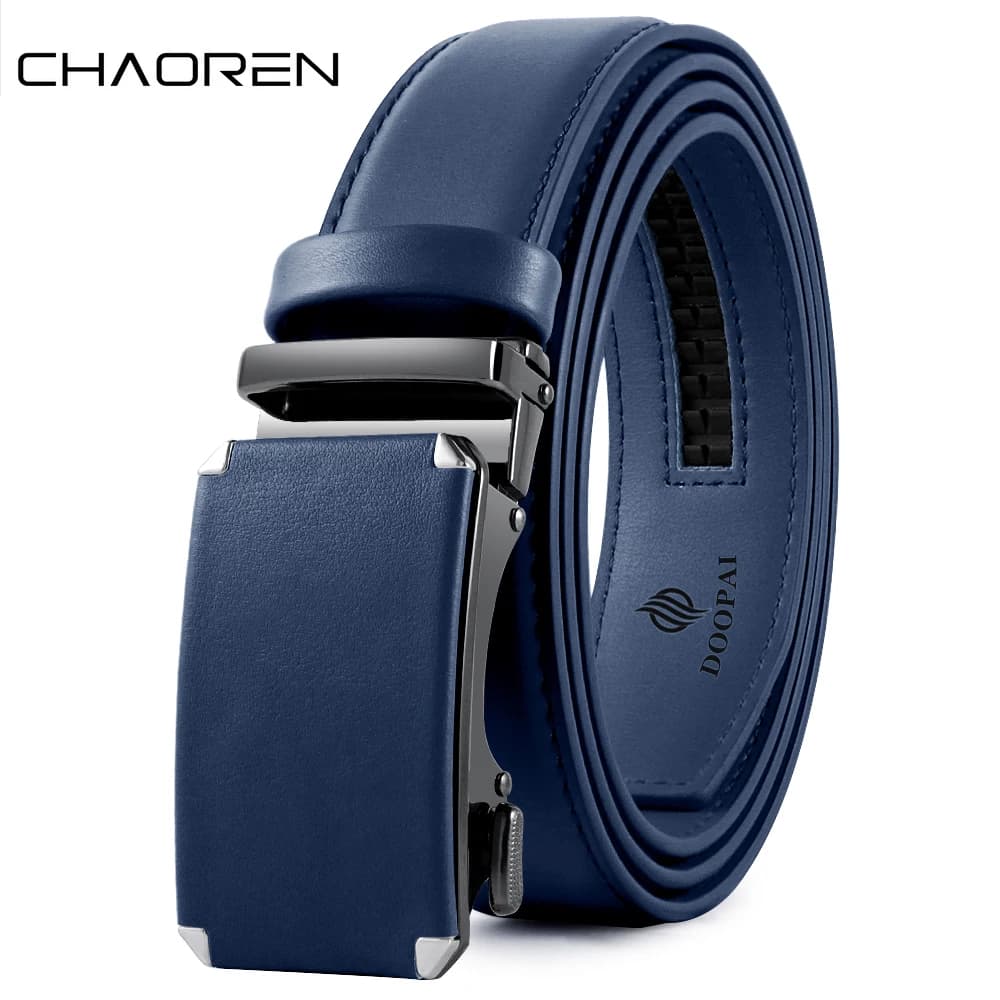 CHAOREN Men Fashion Belt Genuine Leather Belt for Men Automatic Belts Adjustable Waistband Business Belts 허리띠