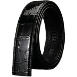 Fashion Men's Belt Without Buckle High-End Crocodile Pattern Business Belt for Male Men's Casual Accessories
