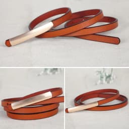 Women's Abrasive Gold Belts Buckle Metal Narrow Genuine Leather Black Belt for Women Waist Ceinture Femme Luxury Brand Designer