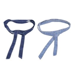 Trendy Self Tied Denims Waistband Adjustable Waist Belt for Women Pants Jeans Dresses Outercoat Windbreaker Accessories