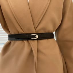 Retro Metal Buckle PU Leather Women Belt All-match Ins Skinny Waist Straps Lady Female Dress Coat Decorative Waistband