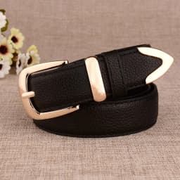 Alloy Buckle Women Belts PU Leather Wild Female Waist Belts Brown Black White Red Girls Pants Jeans Fashion Belt pasek damski