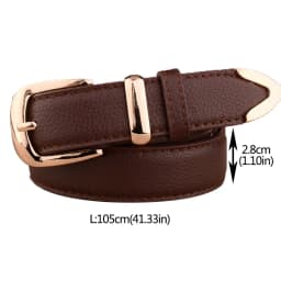 Alloy Buckle Women Belts PU Leather Wild Female Waist Belts Brown Black White Red Girls Pants Jeans Fashion Belt pasek damski