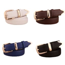 Alloy Buckle Women Belts PU Leather Wild Female Waist Belts Brown Black White Red Girls Pants Jeans Fashion Belt pasek damski