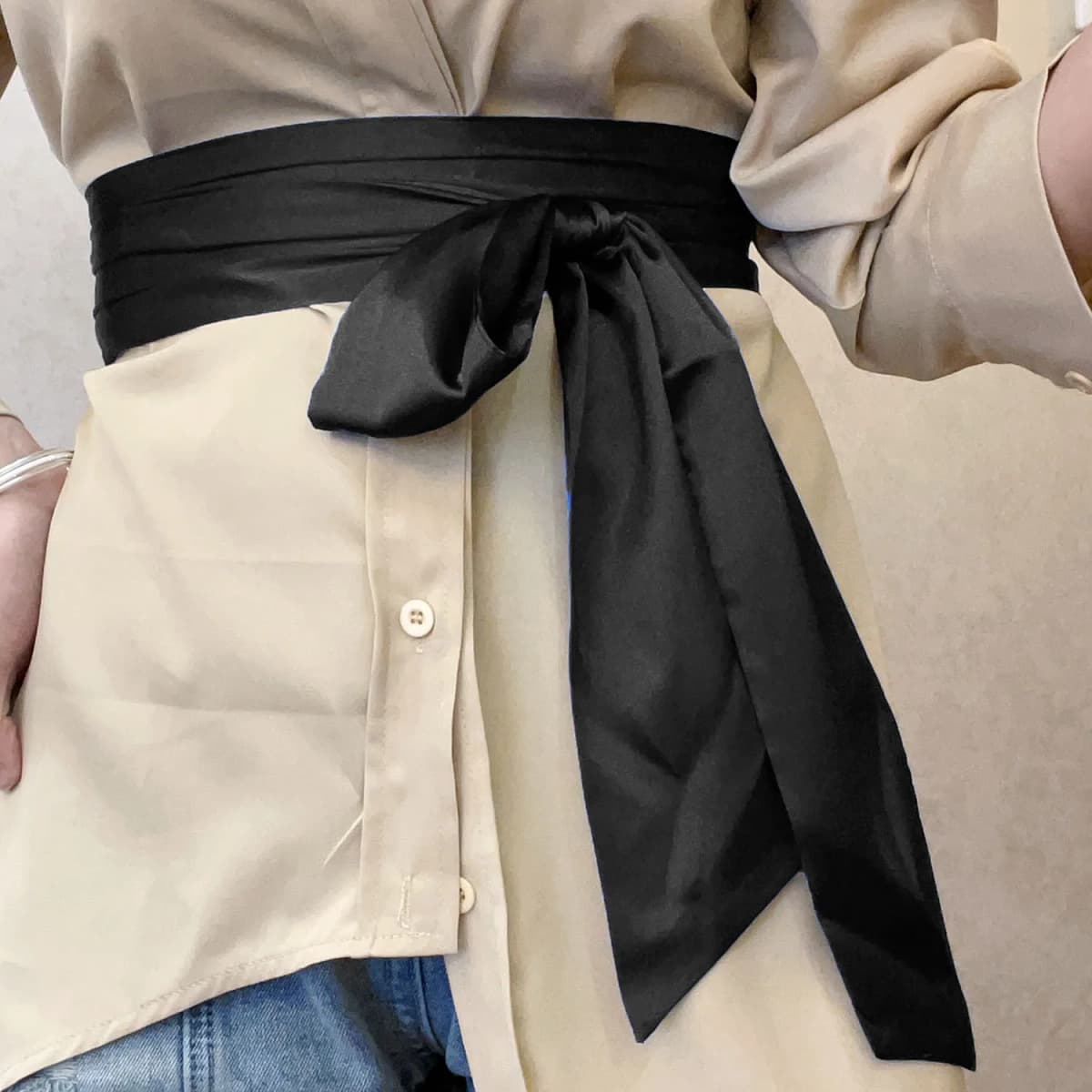 9.5x250cm Satin Ribbon Bow Wide Corset Waist Belt DIY Bowknot Silky Fabric Cummerbunds Decorative Waistband for Women Lady Girl