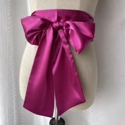 9.5x250cm Satin Ribbon Bow Wide Corset Waist Belt DIY Bowknot Silky Fabric Cummerbunds Decorative Waistband for Women Lady Girl