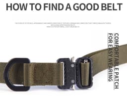 Tactical Waist Belt 1 Inch/25mm Wide Quick Release Buckle for Men and Women Adjustable Fit for 26-46 Inch Waist Jeans Belt