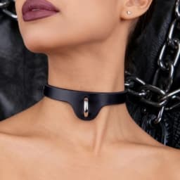 UYEE New Sexy Harajuku PU Leather Collar Belt Pendant Necklaces Women Men Punk Neck Gothic Black YK2 Choker Necklace Cool Belt